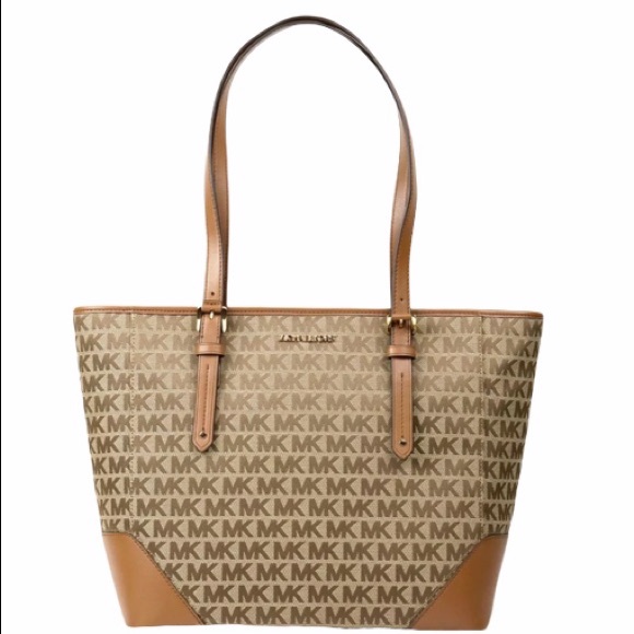 Gaby’sBags 👜💕NWT Michael Kors Large Tote Brown - Picture 7 of 7